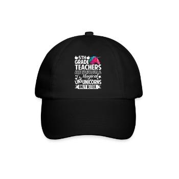 5th Grade Teacher 5th Grade Teachers Are Fabulous - Baseball Cap - black/black - Front