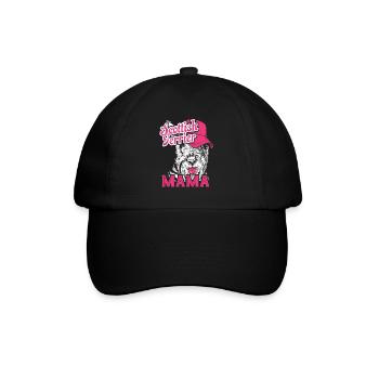 Scottish Terrier Mama - Baseball Cap - black/black - Front