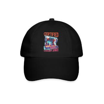 Certified Concert Junkie 15 - Baseballkappe - Schwarz/Schwarz - Vorne