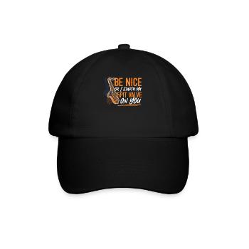 Saxophone Be Nice Or I Empty My - Casquette classique - noir/noir - Devant