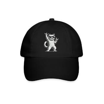 Musique rock Drôle de chat Festival de Heavy Metal - Casquette classique - noir/noir - Devant