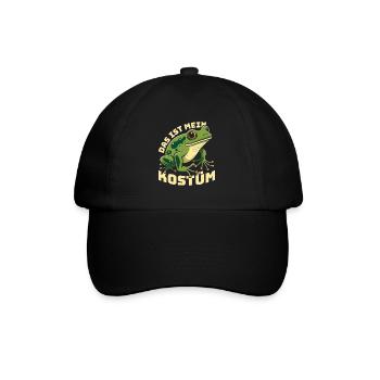Karneval Party Frösche DAS IST MEIN FROSCHKOSTÜM - Baseballkappe - Schwarz/Schwarz - Vorne