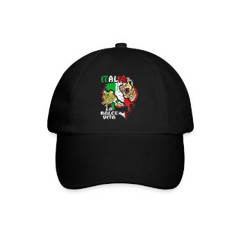 ITALIA LA DOLCE VITA - Baseball Cap - black/black - Front