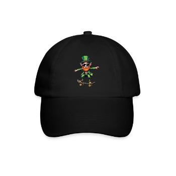 Skateboard Leprechaun Sport Saint-Patrick - Casquette classique - noir/noir - Devant