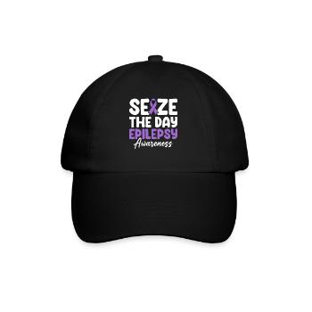 Seize The Day Purple Ribbon Nervous System - Baseball Cap - black/black - Front