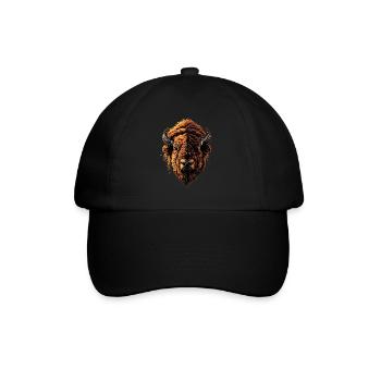 Bison, Bison, Bovins sauvages, Bison, Bison d’Amérique - Casquette classique - noir/noir - Devant