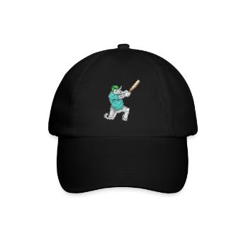 Rhino Cricket Battes de cricket - Casquette classique - noir/noir - Devant