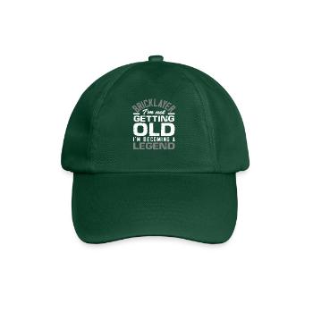 Maurer, I'm not getting old, I'm going to be a legend - Baseball Cap - bottle green - Front