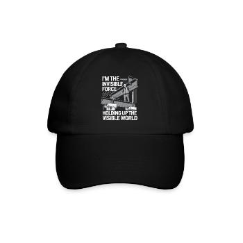 Tragwerksplaner Beruf Tragwerksplanung - Baseballkappe - Schwarz/Schwarz - Vorne