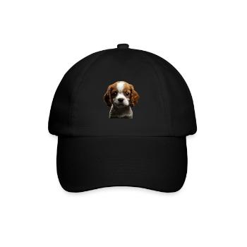 Cavalier King Charles - Baseballkappe - Schwarz/Schwarz - Vorne