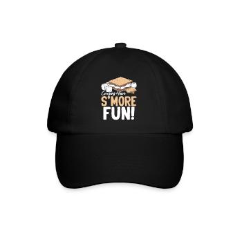 Marshmallow Smores Funny Cousin Graham Crackers - Baseball Cap - black/black - Front