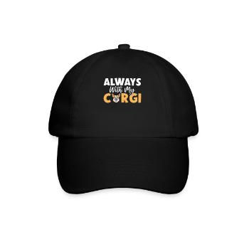 Corgi Gifts for Corgi Lovers - Baseball Cap - black/black - Front