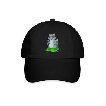 Waschbär Dart Dartpfeil - Baseballkappe - Schwarz/Schwarz - Vorne