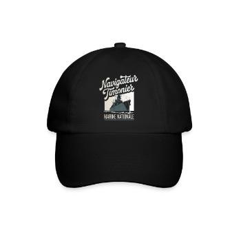 Navigateur Timonier Marine Nationale - Casquette classique - noir/noir - Devant