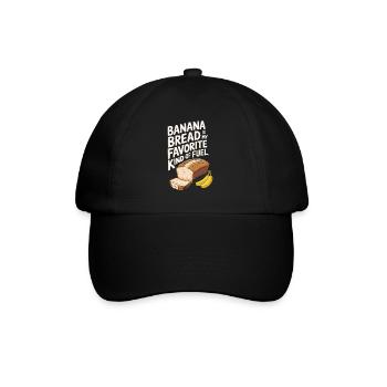 Banana Bread Eater Food Lover Breakfast Foodie - Baseball Cap - black/black - Front