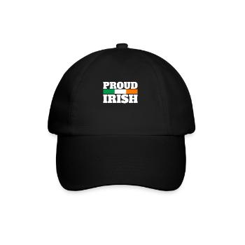 Proud Irish Ireland Irish Flag Proud Irishman - Baseball Cap - black/black - Front