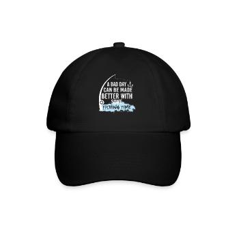 Have a Better Day With Fishing - Baseball Cap - black/black - Front