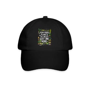 Plant Lover Gardening How Many - Baseball Cap - black/black - Front