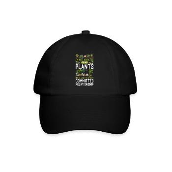 Plant Lover Gardening I'm Not - Baseballkappe - Schwarz/Schwarz - Vorne
