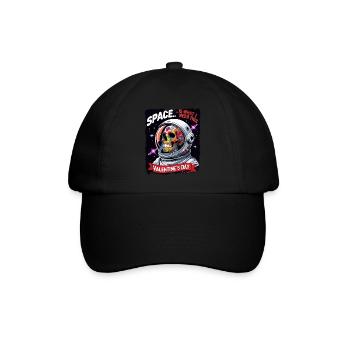 Space is what I Need this Valentines Day Skull - Baseball Cap - black/black - Front