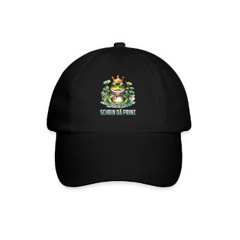 Karneval Kostüm SCHBIN DÄ PRINZ Lustiges - Baseballkappe - Schwarz/Schwarz - Vorne
