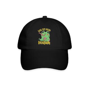 Karneval Party Frösche DAS IST MEIN FROSCHKOSTÜM - Baseballkappe - Schwarz/Schwarz - Vorne