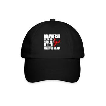 Crawfish Gifts - Baseballkappe - Schwarz/Schwarz - Vorne