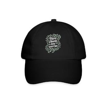 Plant Collector for Houseplant Collectors in the - Baseball Cap - black/black - Front