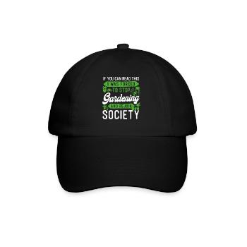Plant Lover Gardening If You Can - Baseball Cap - black/black - Front