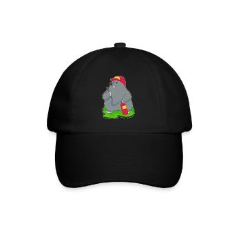Mole Firefighter Fire Extinguisher - Baseball Cap - black/black - Front