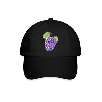 Raisins, Costume, Fruit, Fruit, Vigneron, Carnaval - Casquette classique - noir/noir - Devant