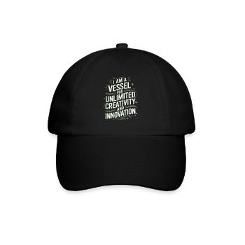 Je suis un réceptacle pour une créativité et une créativité illimitées. - Casquette classique - noir/noir - Devant