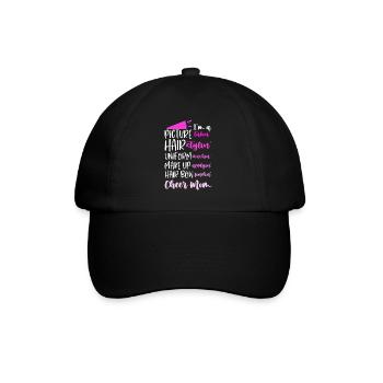 Cheer Mom Football Team Soutien Cheerleading - Casquette classique - noir/noir - Devant