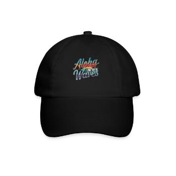 Surfing for surfers in summer by the sea - Baseball Cap - black/black - Front