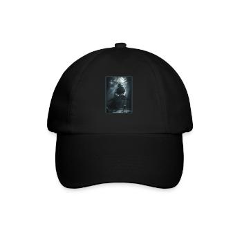 Weiße Haie Weißer Hai - Baseballkappe - Schwarz/Schwarz - Vorne