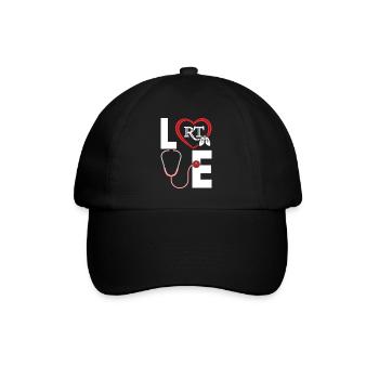 Liebe Lustige Atemtherapie Pneumologe Peds - Baseballkappe - Schwarz/Schwarz - Vorne