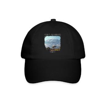 Berg Kalimanjaro - Baseballkappe - Schwarz/Schwarz - Vorne