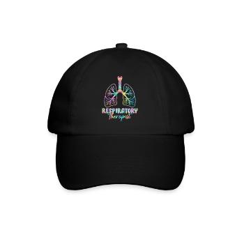 Inhalothérapeute Tie Dye Healthcare Lung - Casquette classique - noir/noir - Devant