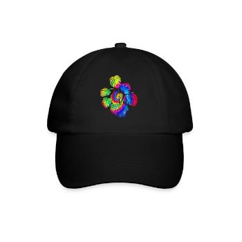 Amateur de plantes jardinage Tie Dye - Casquette classique - noir/noir - Devant