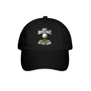 Golf Golf Golfer Golf Course - Baseball Cap - black/black - Front