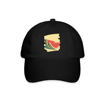 Watermelon - Baseball Cap - black/black - Front