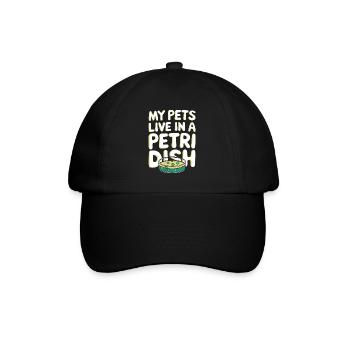 Microscope Enthusiast Lab Technician Science - Baseball Cap - black/black - Front