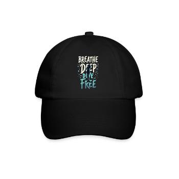 Mermaid Underwater Performer Mermaid - Baseball Cap - black/black - Front