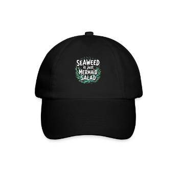 Mermaid Underwater Performer Mermaid - Baseball Cap - black/black - Front