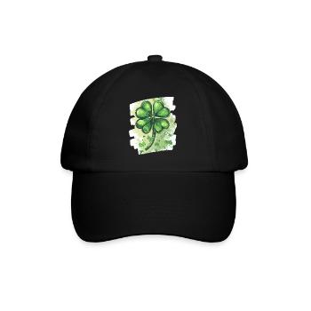 St. Patrick's Day Shamrock - Baseball Cap - black/black - Front