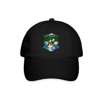 Forest Nature Spring Bee Bees Bumblebee - Baseball Cap - black/black - Front