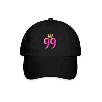 99 Number Crown - Baseball Cap - black/black - Front