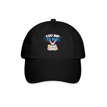 Trop branché pour sauter pour un amoureux des lapins - Casquette classique - noir/noir - Devant
