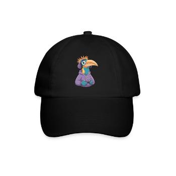 Nashornvogel - Baseballkappe - Schwarz/Schwarz - Vorne
