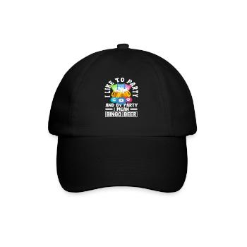 Bingo Player Party Je veux dire Bingo Et Bière - Casquette classique - noir/noir - Devant